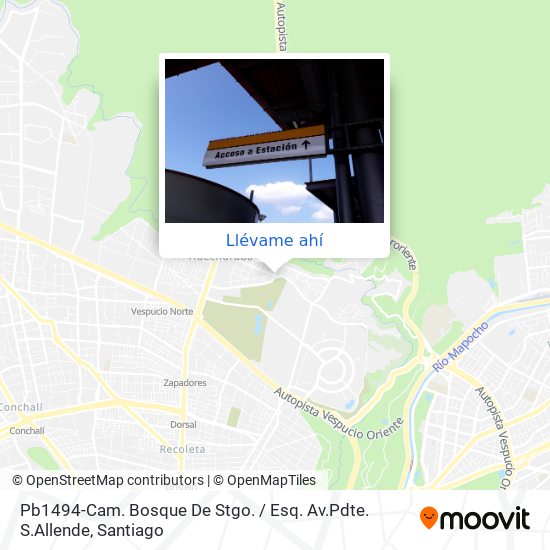 Mapa de Pb1494-Cam. Bosque De Stgo. / Esq. Av.Pdte. S.Allende