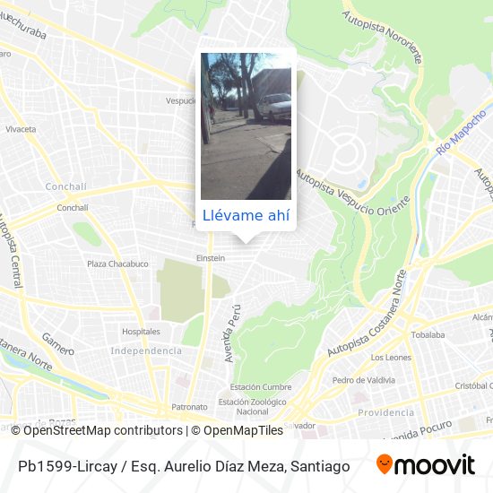 Mapa de Pb1599-Lircay / Esq. Aurelio Díaz Meza