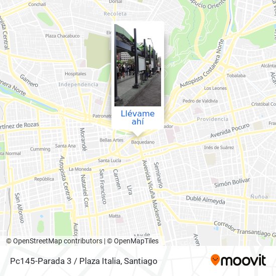 Mapa de Pc145-Parada 3 / Plaza Italia