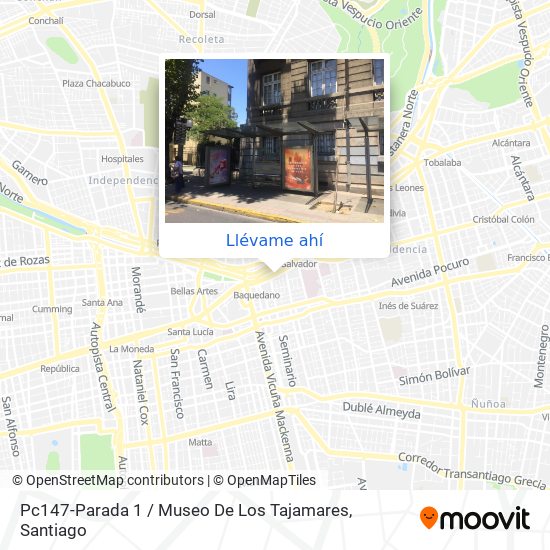 Mapa de Pc147-Parada 1 / Museo De Los Tajamares