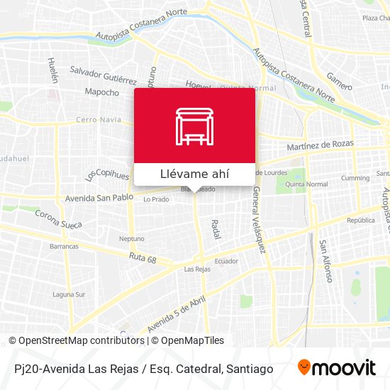 Mapa de Pj20-Avenida Las Rejas / Esq. Catedral