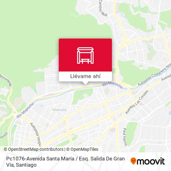 Mapa de Pc1076-Avenida Santa María / Esq. Salida De Gran Vía