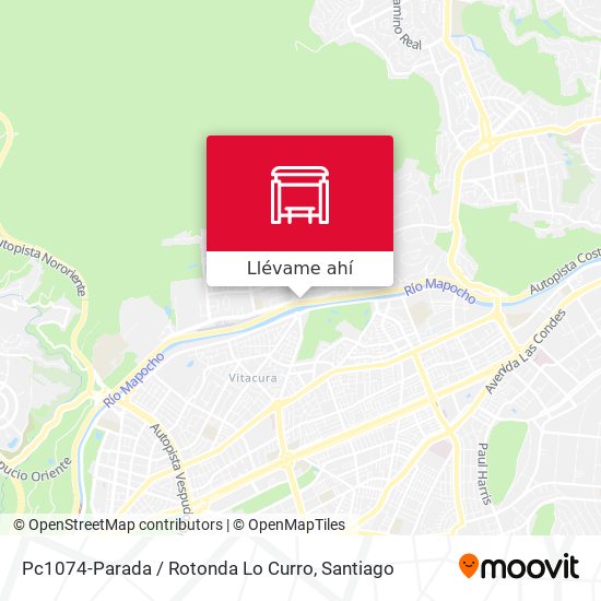 Mapa de Pc1074-Parada / Rotonda Lo Curro