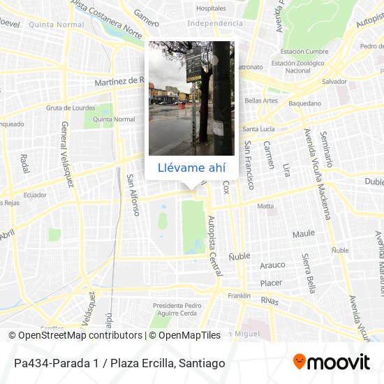 Mapa de Pa434-Parada 1 / Plaza Ercilla