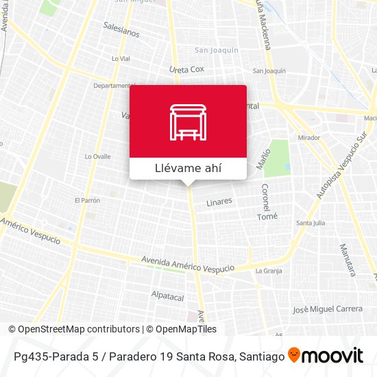 Mapa de Pg435-Parada 5 / Paradero 19 Santa Rosa