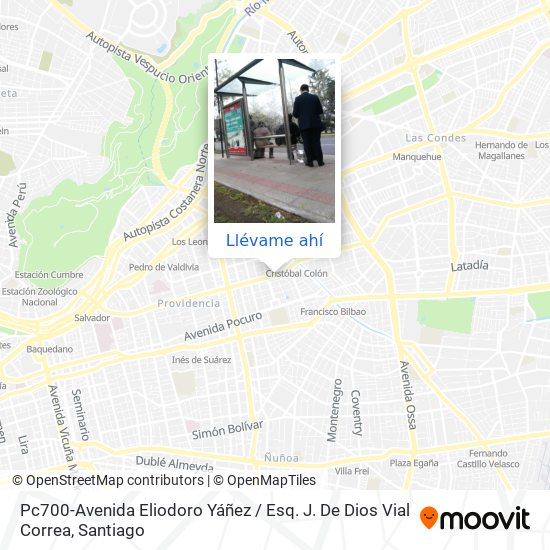 Mapa de Pc700-Avenida Eliodoro Yáñez / Esq. J. De Dios Vial Correa