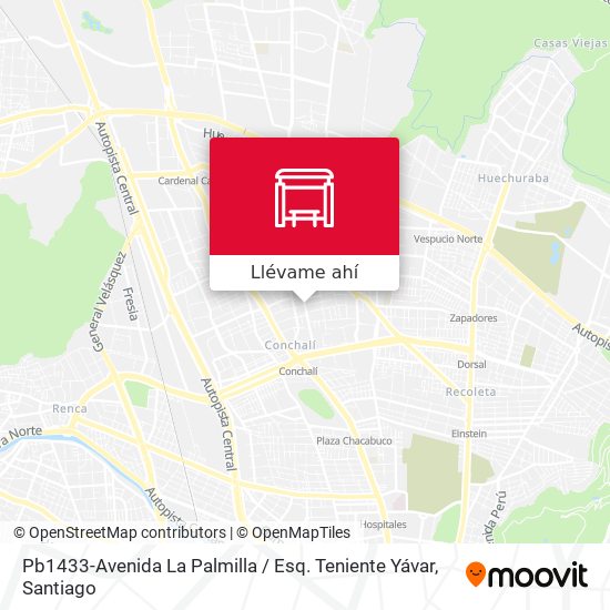 Mapa de Pb1433-Avenida La Palmilla / Esq. Teniente Yávar