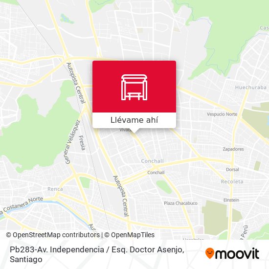 Mapa de Pb283-Av. Independencia / Esq. Doctor Asenjo