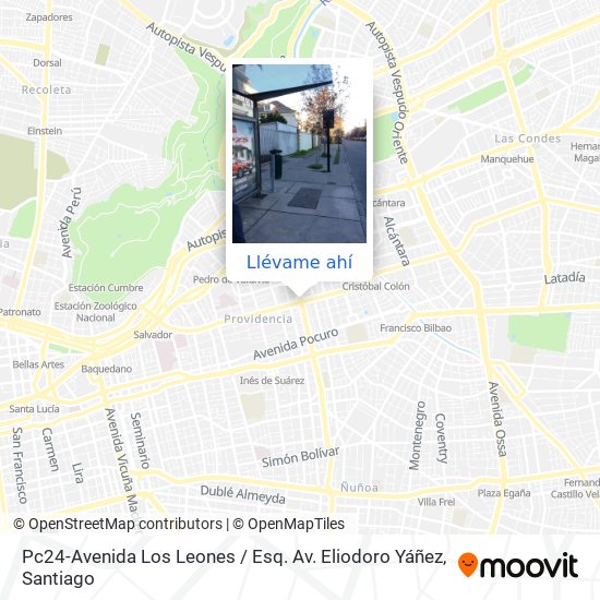 Mapa de Pc24-Avenida Los Leones / Esq. Av. Eliodoro Yáñez