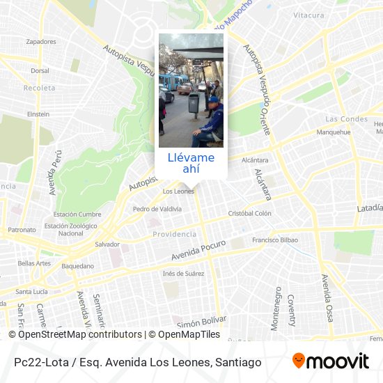 Mapa de Pc22-Lota / Esq. Avenida Los Leones