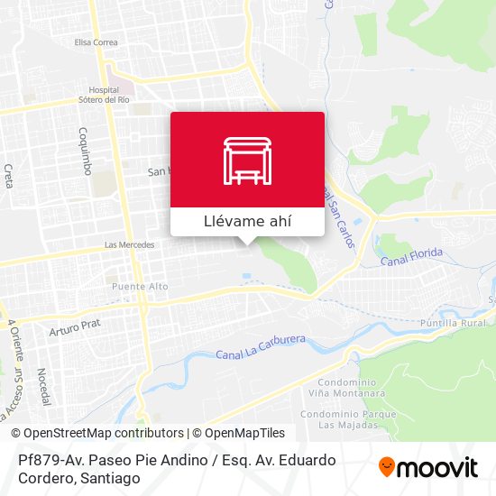 Mapa de Pf879-Av. Paseo Pie Andino / Esq. Av. Eduardo Cordero