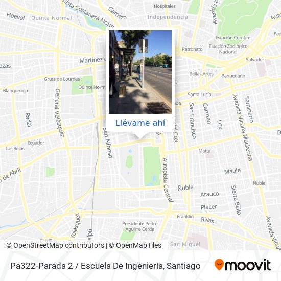 Mapa de Pa322-Parada 2 / Escuela De Ingeniería