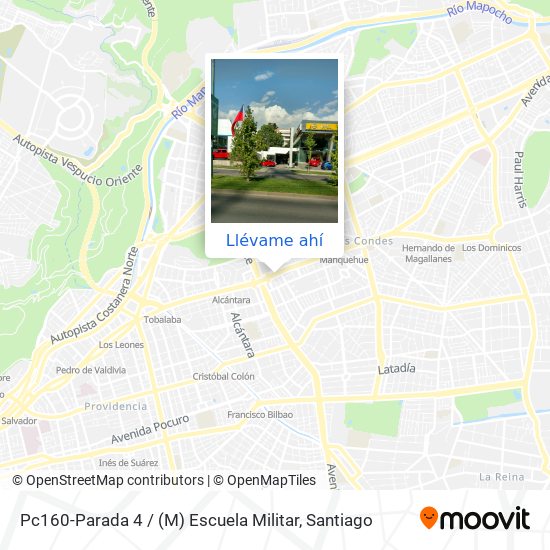Mapa de Pc160-Parada 4 / (M) Escuela Militar