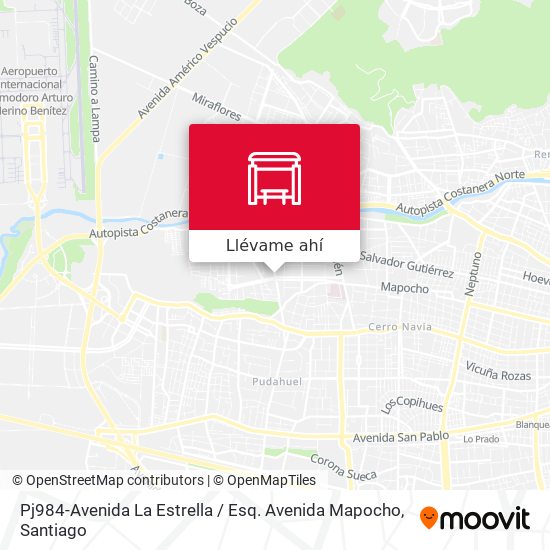 Mapa de Pj984-Avenida La Estrella / Esq. Avenida Mapocho