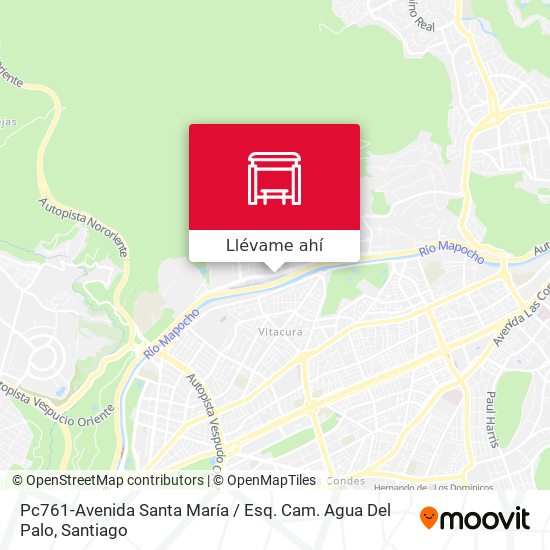Mapa de Pc761-Avenida Santa María / Esq. Cam. Agua Del Palo