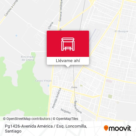 Mapa de Pg1426-Avenida América / Esq. Loncomilla