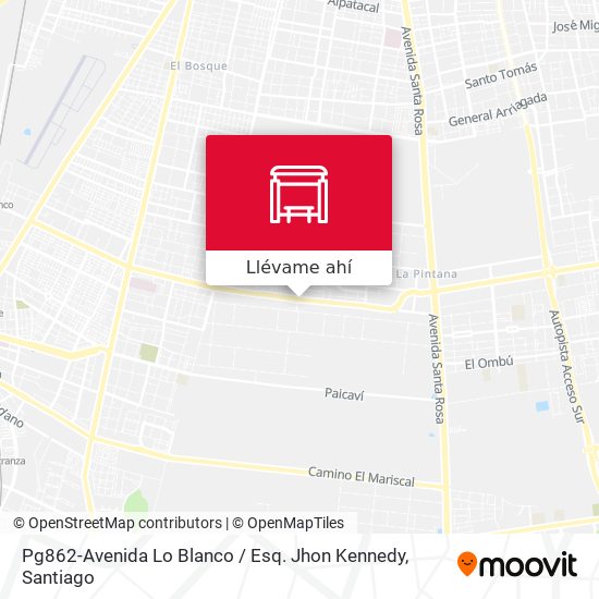 Mapa de Pg862-Avenida Lo Blanco / Esq. Jhon Kennedy