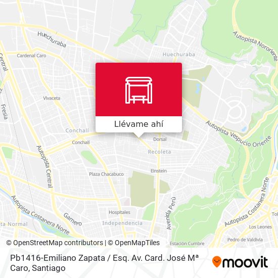 Mapa de Pb1416-Emiliano Zapata / Esq. Av. Card. José Mª Caro