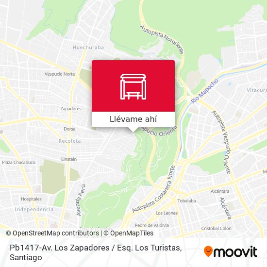 Mapa de Pb1417-Av. Los Zapadores / Esq. Los Turistas