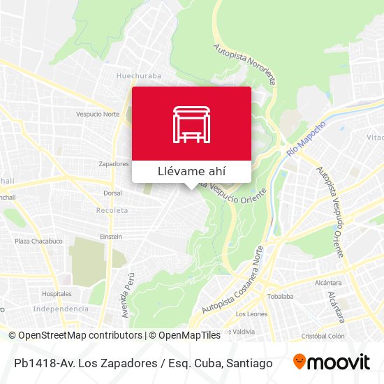 Mapa de Pb1418-Av. Los Zapadores / Esq. Cuba