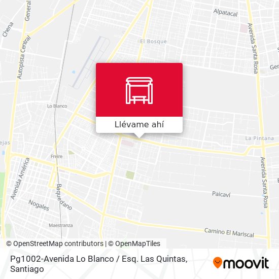 Mapa de Pg1002-Avenida Lo Blanco / Esq. Las Quintas