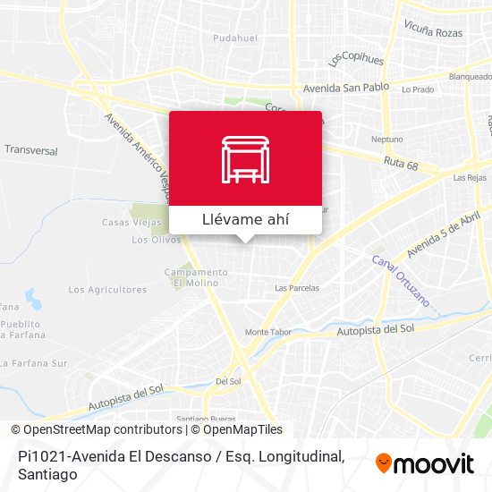 Mapa de Pi1021-Avenida El Descanso / Esq. Longitudinal