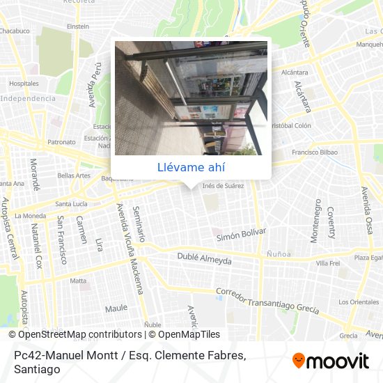 Mapa de Pc42-Manuel Montt / Esq. Clemente Fabres