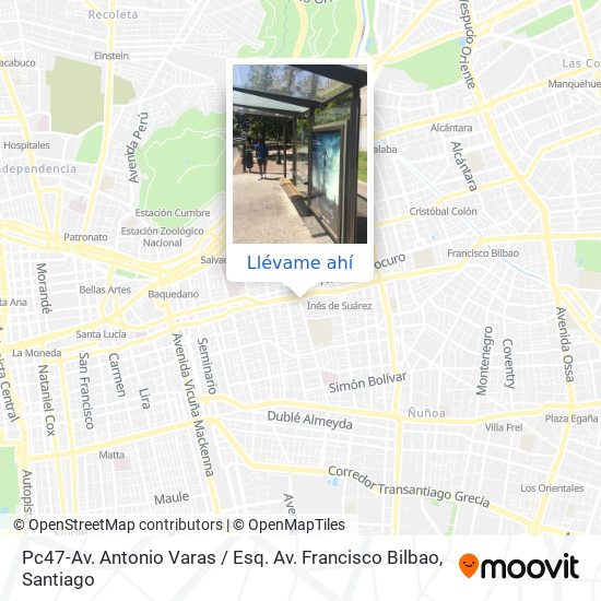 Mapa de Pc47-Av. Antonio Varas / Esq. Av. Francisco Bilbao