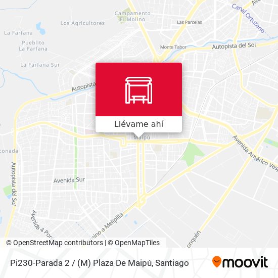 Mapa de Pi230-Parada 2 / (M) Plaza De Maipú