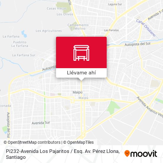 Mapa de Pi232-Avenida Los Pajaritos / Esq. Av. Pérez Llona