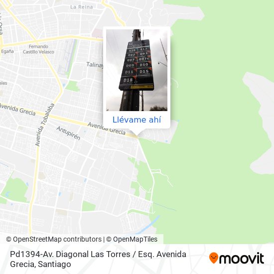 Mapa de Pd1394-Av. Diagonal Las Torres / Esq. Avenida Grecia