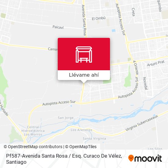 Mapa de Pf587-Avenida Santa Rosa / Esq. Curaco De Vélez