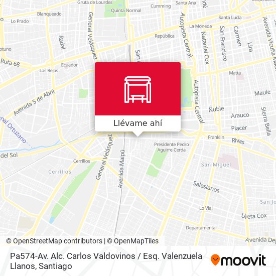 Mapa de Pa574-Av. Alc. Carlos Valdovinos / Esq. Valenzuela Llanos