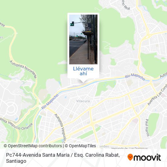 Mapa de Pc744-Avenida Santa María / Esq. Carolina Rabat