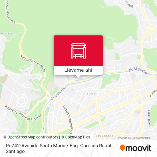 Mapa de Pc742-Avenida Santa María / Esq. Carolina Rabat