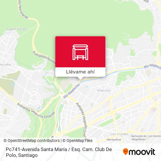 Mapa de Pc741-Avenida Santa María / Esq. Cam. Club De Polo