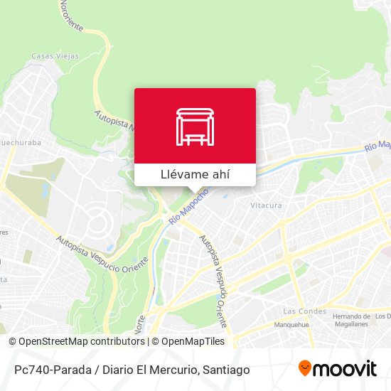 Mapa de Pc740-Parada / Diario El Mercurio