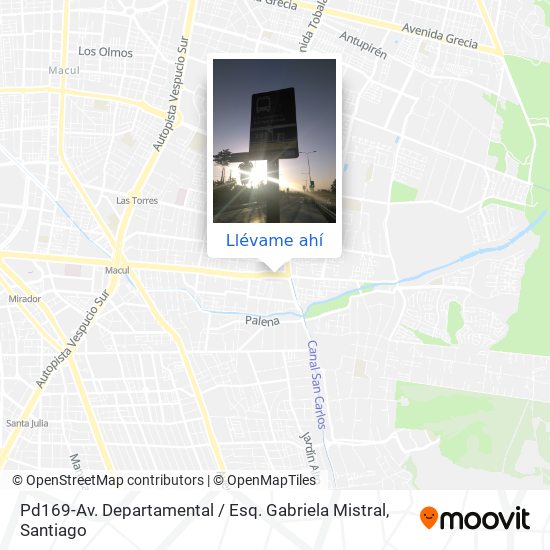 Mapa de Pd169-Av. Departamental / Esq. Gabriela Mistral