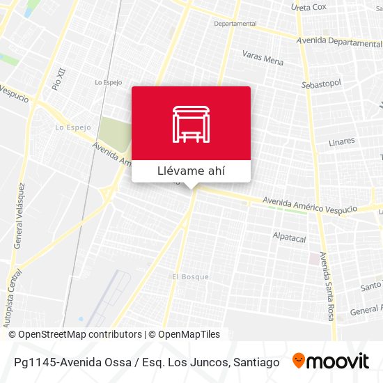 Mapa de Pg1145-Avenida Ossa / Esq. Los Juncos
