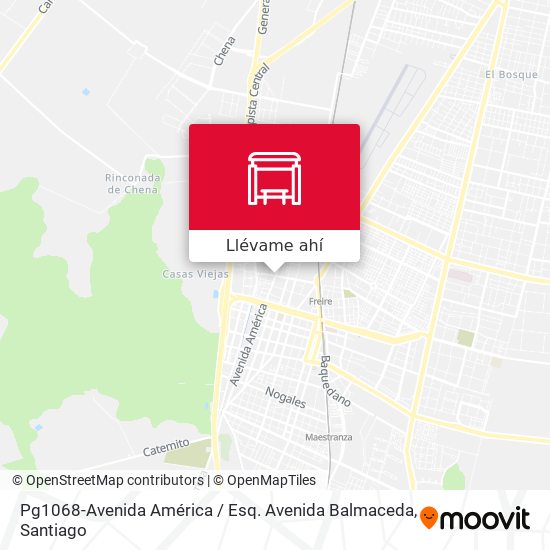 Mapa de Pg1068-Avenida América / Esq. Avenida Balmaceda