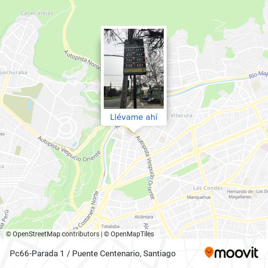 Mapa de Pc66-Parada 1 / Puente Centenario