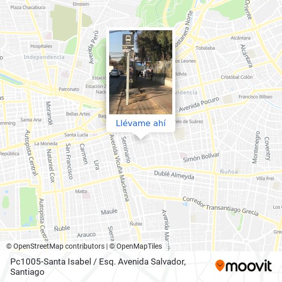 Mapa de Pc1005-Santa Isabel / Esq. Avenida Salvador