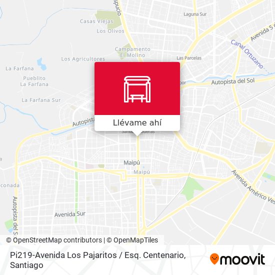 Mapa de Pi219-Avenida Los Pajaritos / Esq. Centenario