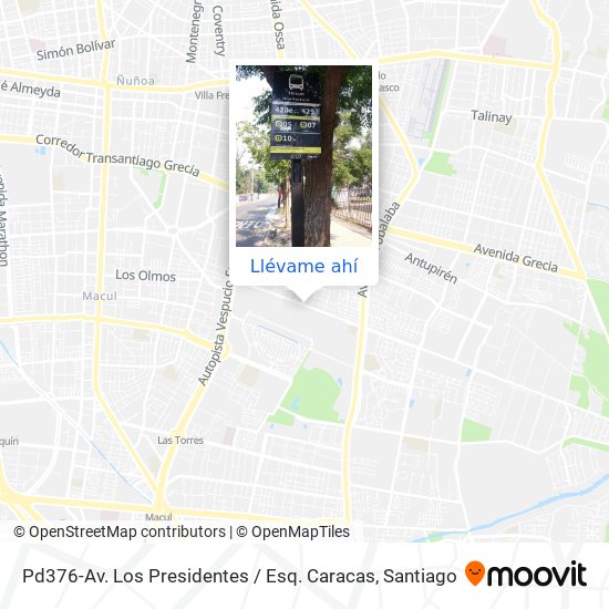 Mapa de Pd376-Av. Los Presidentes / Esq. Caracas