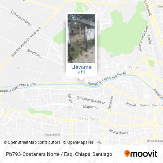 Mapa de Pb793-Costanera Norte / Esq. Chiapa