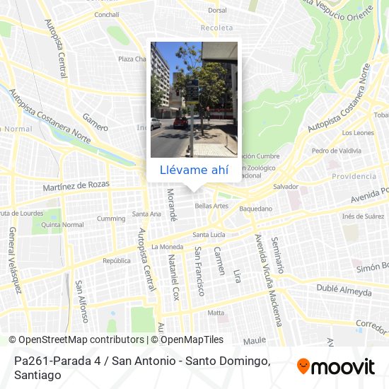 Mapa de Pa261-Parada 4 / San Antonio - Santo Domingo