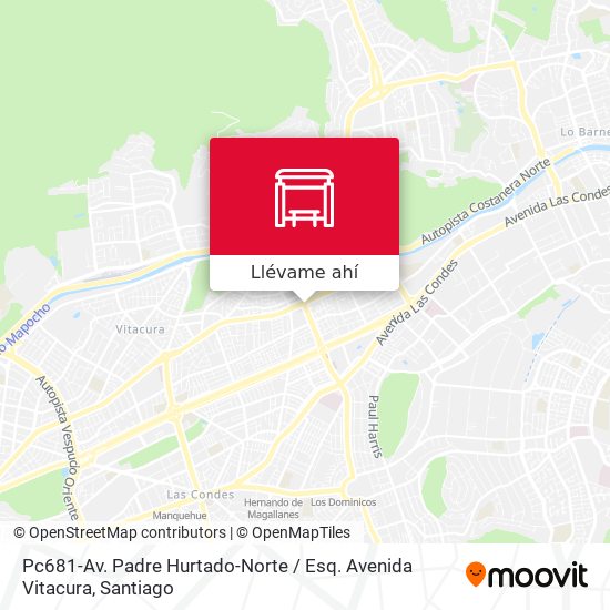 Mapa de Pc681-Av. Padre Hurtado-Norte / Esq. Avenida Vitacura