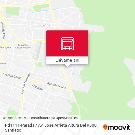 Mapa de Pd1111-Parada / Av. José Arrieta Altura Del 9800