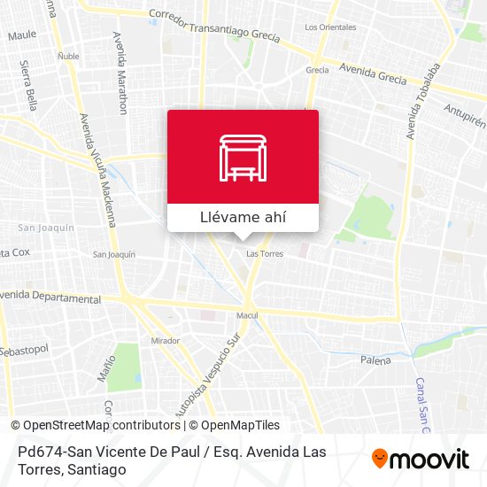 Mapa de Pd674-San Vicente De Paul / Esq. Avenida Las Torres