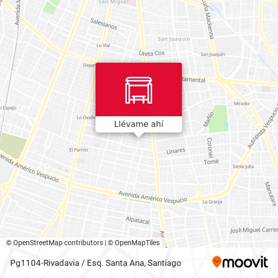 Mapa de Pg1104-Rivadavia / Esq. Santa Ana